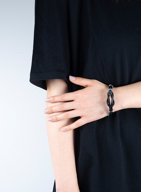 oammi潮牌原创设计钛钢情侣手链