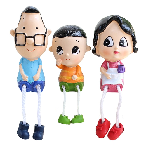 Мультфильм висящий ног кукла милый настольный декоративный домашний крыльца гостиная винная шкаф декоративный декоративный декоративный декора