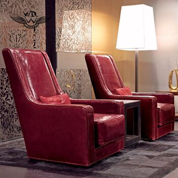rafamariner ເຄື່ອງເຟີນີເຈີທີ່ກໍາຫນົດເອງງ່າຍດາຍ Nordic light luxury neoclassical LONGHI ຫ້ອງດໍາລົງຊີວິດ sofa ຫນັງດຽວ