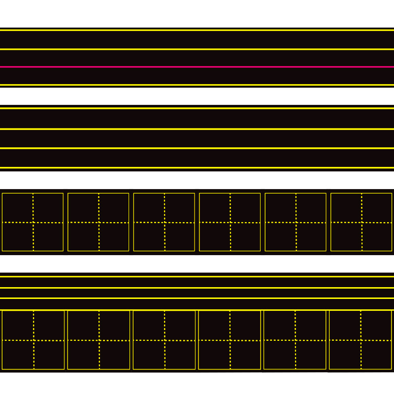 田字格磁力黑板贴拼音四线三格磁性贴片软磁条吸铁英语文教学教具-图3