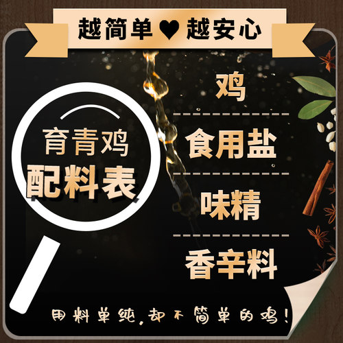 育青鸡烧鸡整只卤味食品即食熟食零食手撕熏鸡特惠装非扒鸡580g - 图1