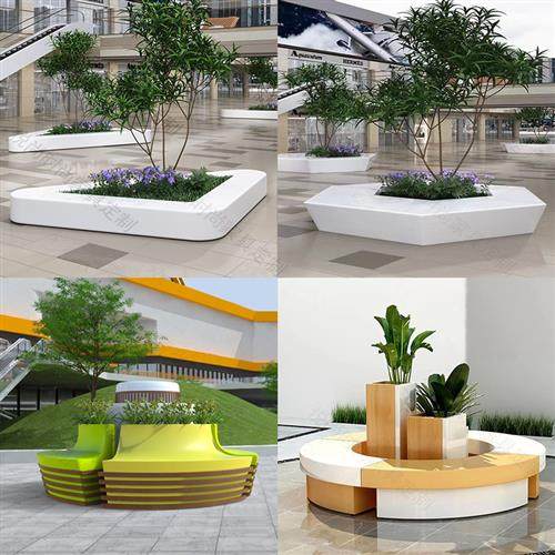 玻璃钢座椅户外树池坐凳商场休闲长条椅园林大型花池种植花坛定制,淘宝优惠券,粉丝福利购,淘宝优惠卷