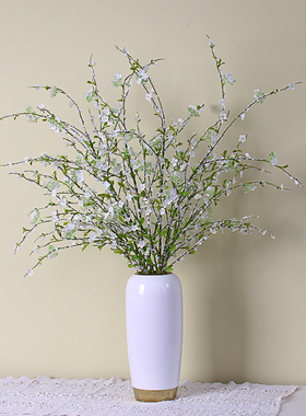 雪柳花仿真花假花客厅摆设餐桌花摆花轻奢高端客厅装饰仿生花摆件