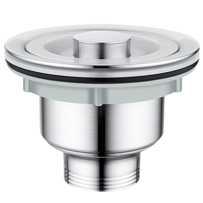 厨房洗菜盆不锈钢下水器水槽洗碗池下水管套装漏水塞排水配件110 - 图3