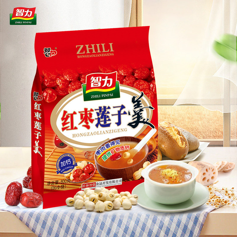 智力红枣莲子羹600g即食速溶代餐粉 福恩泽食品藕粉