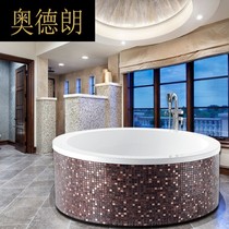 BB Acrylic Bathtub 1 2-1 8 m Independent bathtub Ordinary Bath Massage Bathtub Round Bathtub 3310