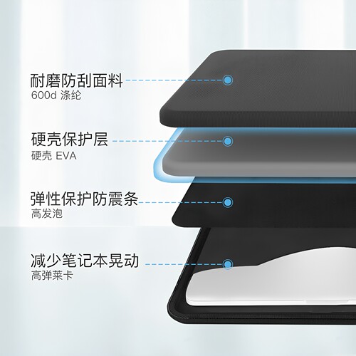 Smatree适美其适用于联想拯救者Y9000X戴尔华硕天选15.6英寸笔记本内胆包硬壳电脑包 - 图3