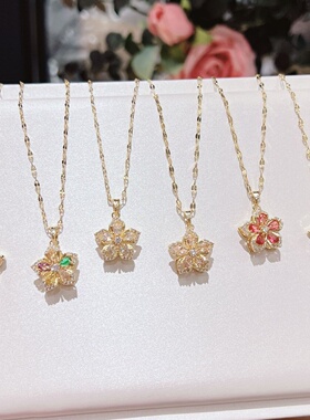 2026新款爆款钛钢锁骨链时来运转项链可旋转项链经典百搭不过时