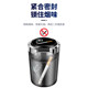 One-touch opening metal liner with LED light