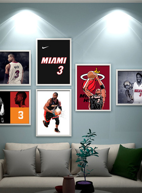 字母哥海报nba科比伦纳德艾弗森
