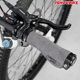 Suede leather non-slip double-sided locking handlebar covers are universal and sweat-absorbent