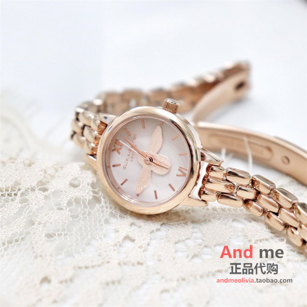 OliviaBurton手表女轻奢小众蜜蜂小表盘正品名牌女生礼物OB女士 - 图1