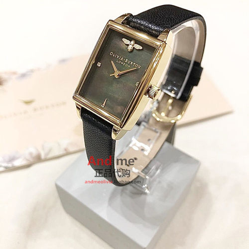 正品OliviaBurton手表女小众轻奢小绿表欧美女生OB手表情人节礼物 - 图2