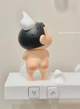 【是谁还没个洗澡搭子啊】蜡笔小新摆件周边手办礼物浴室装饰品