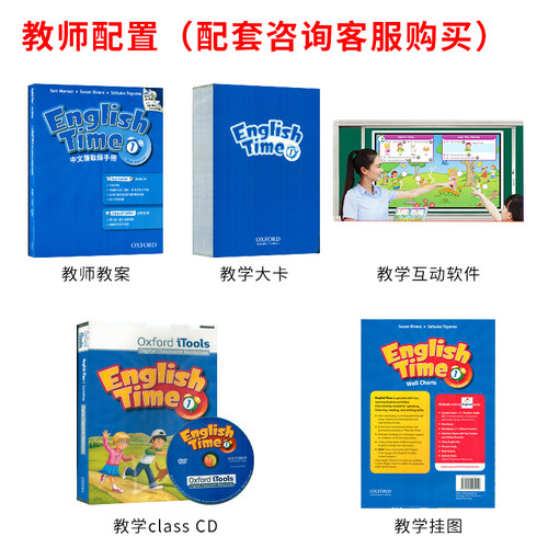 包邮原版进口少儿小学英语教材牛津英语 English Time1-6年级小学综合主教材听说读写 故事形包含书本练习册 在家自学 - 图3