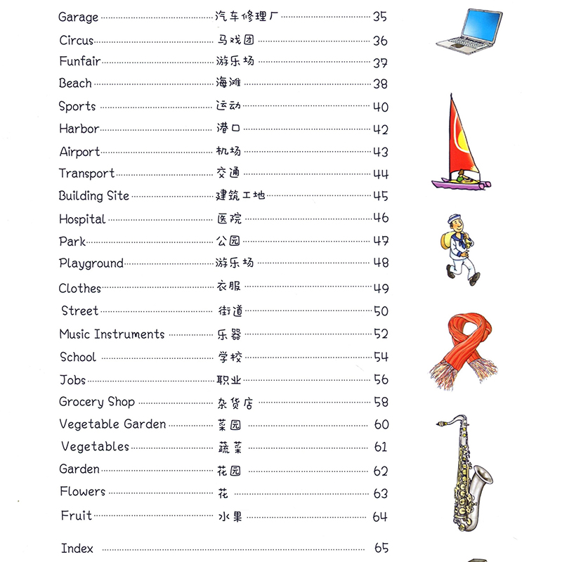 原版进口儿童情景认知大词典1000词字典幼儿少儿童启蒙教学中英双语绘本基础英语支持小达人点读版手绘图解48个生活场景工具书-图2