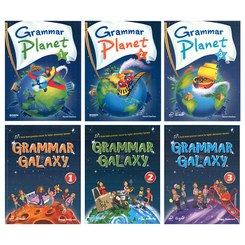 包邮美国compass寒暑假语法专项课程短期英语学习教材 Grammar Planet galaxy 1-3级初高中初级10-13岁含互动学习APP高频语法结构-图0