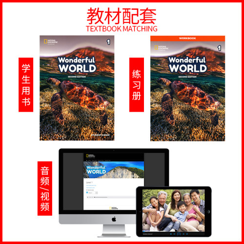 美国国家地理新版Wonderful World 1 2 3 4 5 6 级别缤纷世界1-6年级美国小学英语教材英文原版教材我们的奇妙世界英文课外课程NGL - 图2
