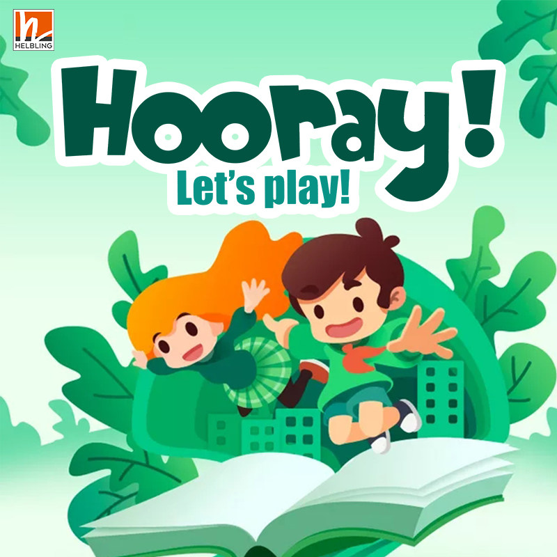 原版进口HELBLING LANGUAGES英国黑布林幼儿3-6岁英文教材大班配套大卡hooray B 教学卡片 flash cards 图文卡片 教具卡大卡教具卡