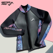 WaterPro High Bomb Rubber Close-fitting 3mm Jacket Womens Diving Suit Surf Water Lung Free Diving
