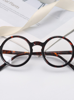 晶工匠清凉养眼圆形复古水晶眼镜