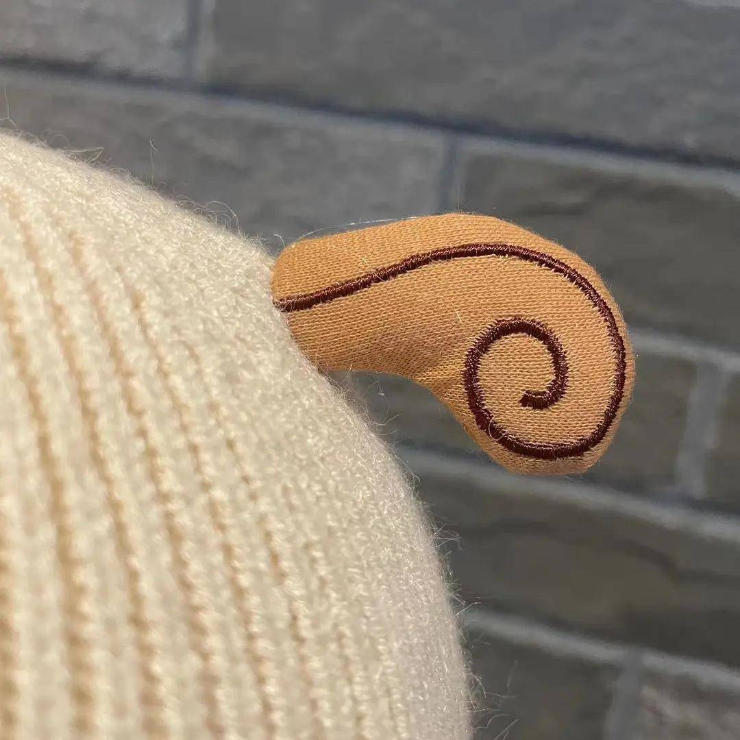 婴儿帽子秋冬可爱超萌针织帽新生儿冬季胎帽套头帽男女宝宝毛线帽 - 图2