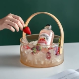 Стеклянное ведро для льда для коммерческого использования, креативные кубики льда для домашнего использования, популярно в интернете, подходит для караоке-баров
