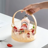 Стеклянное ведро для льда для коммерческого использования, креативные кубики льда для домашнего использования, популярно в интернете, подходит для караоке-баров