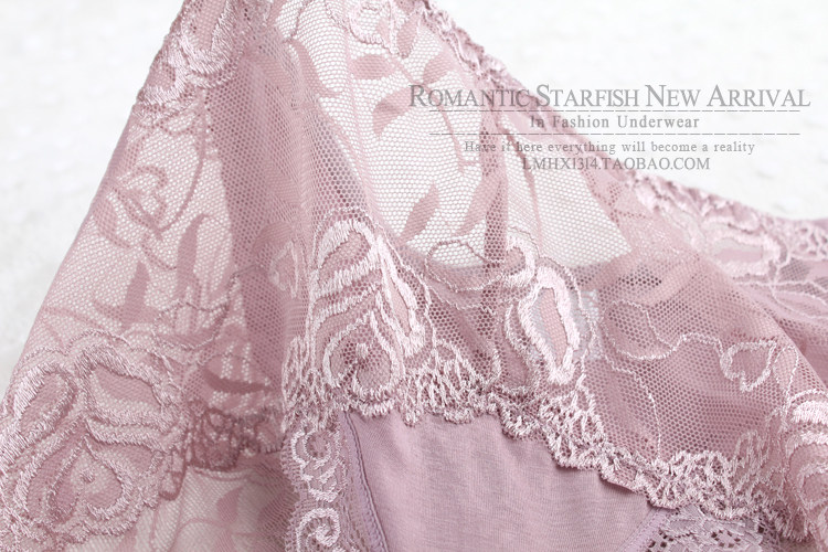 4条装蕾丝女士内裤莫代尔中腰三角大码透明网纱无痕透视性感包臀,淘宝优惠券,粉丝福利购,淘宝优惠卷