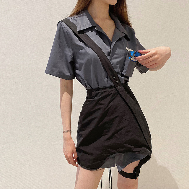 Half skirt Xiongxiongwu Super A cross-body strap leg ring girdle