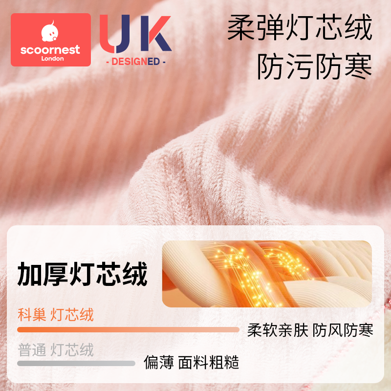 科巢宝宝灯芯绒罩衣围兜吃饭儿童围裙男女防水防脏反穿衣秋冬新款,淘宝优惠券,粉丝福利购,淘宝优惠卷