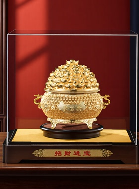 招财进宝铜聚宝盆招财聚财摆件