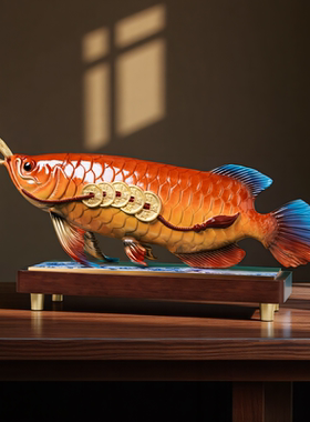 全铜金龙鱼摆件公司乔迁开业贺礼