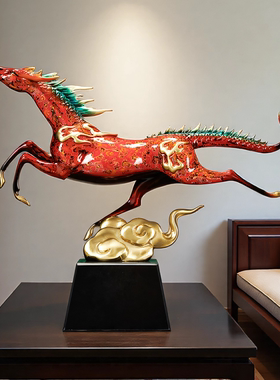 《马到成功》全铜马摆件开业贺礼