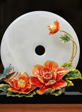 精美绝伦国粹珐琅彩摆件乔迁贺礼