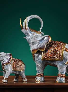 吉祥如意吸水招财铜象大象摆件