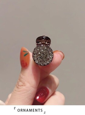 精致满钻蝴蝶结小抓夹发饰小号迷你刘海发夹女前额侧边碎发头饰女