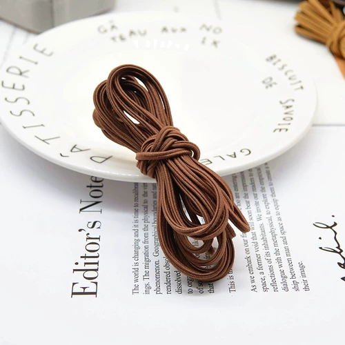 Корейская веревка Sifang DIY DIY Ручная приготовление веревочная веревка с головой большой кишечник Материал Материал Материал Малого волосы веревка высокая упругая четырехногибальная резиновая полоса