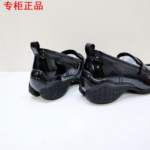 Tigrisso蹀愫2026秋蝶愫新款牛皮运动乐福黑色小皮鞋T76580A-01 - 图2