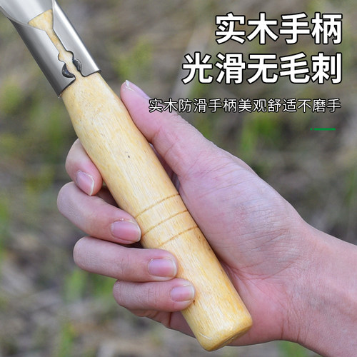 种花工具家用挖土松土养花种菜平头尖头栽铲头种植园艺加厚小铲子 - 图1