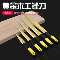 Gold Production Woodworking Filing Knife Hard Wood Shaping couteau fine dented hand filing red wood façonner filing polishing tool Double two sides of frustration