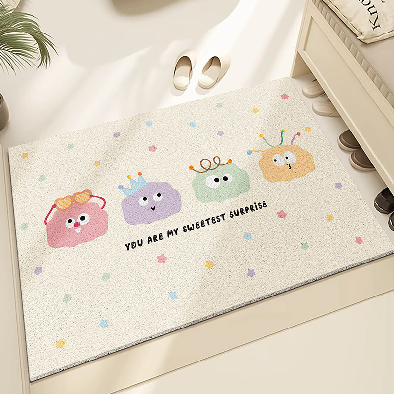Entrance door floor mat wipeable, washable, non-slip, wear-resistant and waterproof