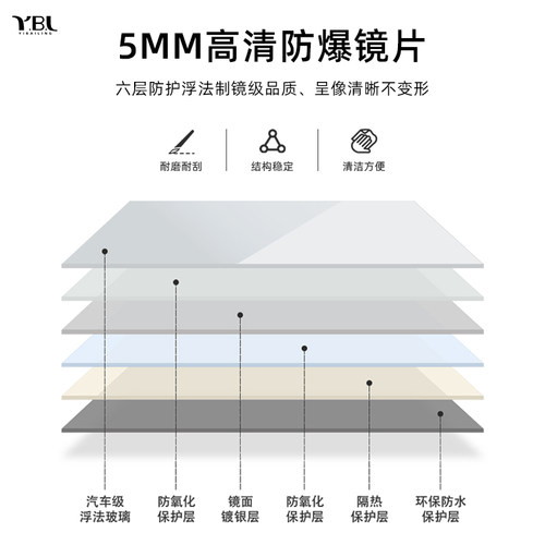 中古木纹拱形穿衣镜挂墙法式复古全身镜卧室入户玄关衣帽间试衣镜 - 图3