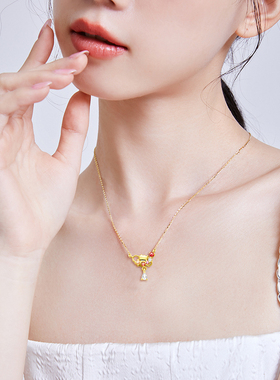 迪士尼925银项链女情人节送女友