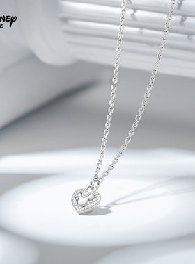 迪士尼米奇爱心项链生日礼物