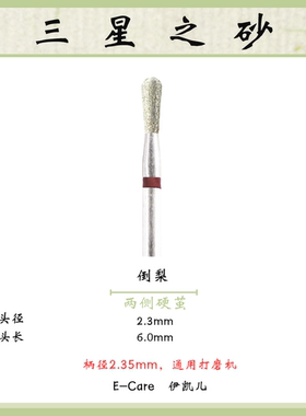 E-CARE【倒梨型】伊凯儿/美甲前置金刚砂磨头套组