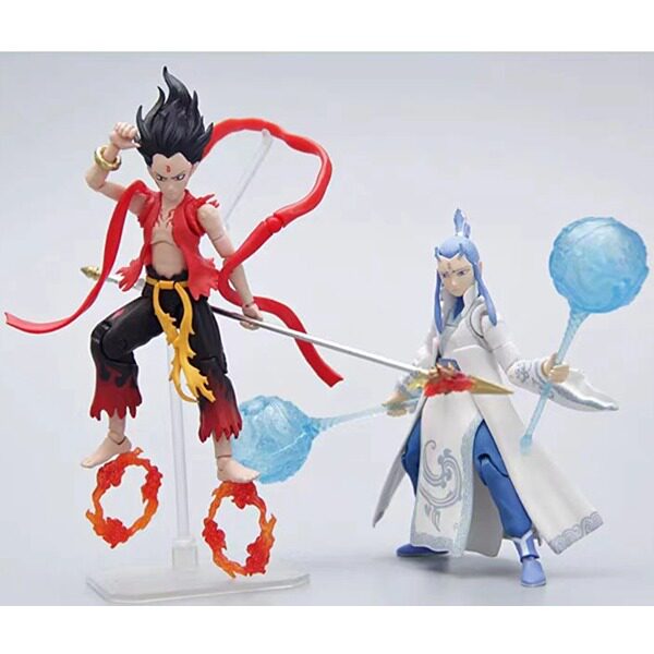 正版现货万代极动哪咤少年哪吒敖丙红孩儿魔童降世可动手办玩具