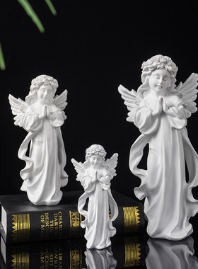 北欧天使爱丽丝小女孩雕像可爱时尚树脂工艺品桌面家居摆件装饰品
