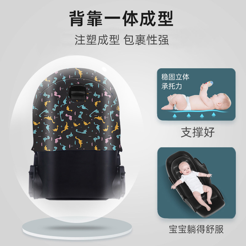 GOKKE婴儿推车双向高景观婴儿车一键收车轻便可坐可躺折叠溜娃车