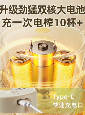 小熊榨汁机小型便携式家用无线电动奶昔水果汁榨汁杯料理机烹饪机